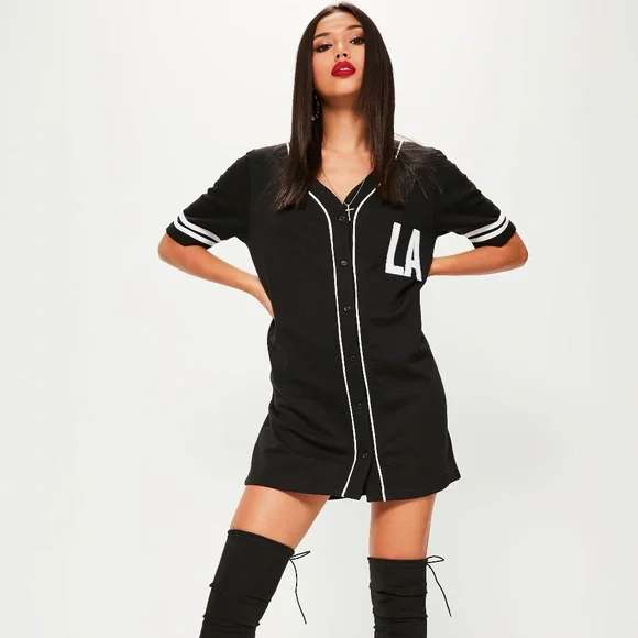 Missguided Binding Oversized Sports Dress Size 2 - Picture 1 of 8